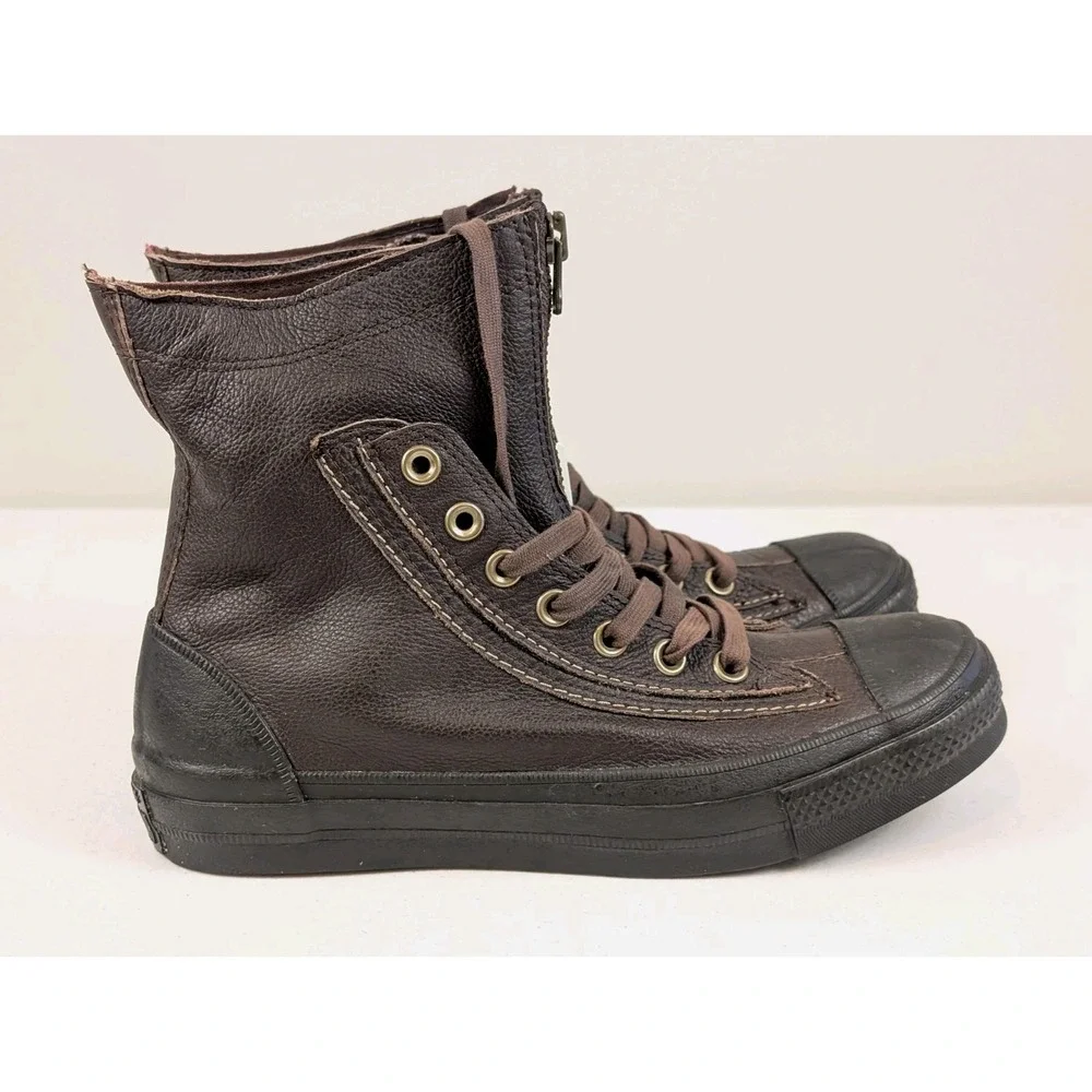 Converse Men's Chuck Taylor All Stars Combat Boot Brown Leather Size 6.5 Read